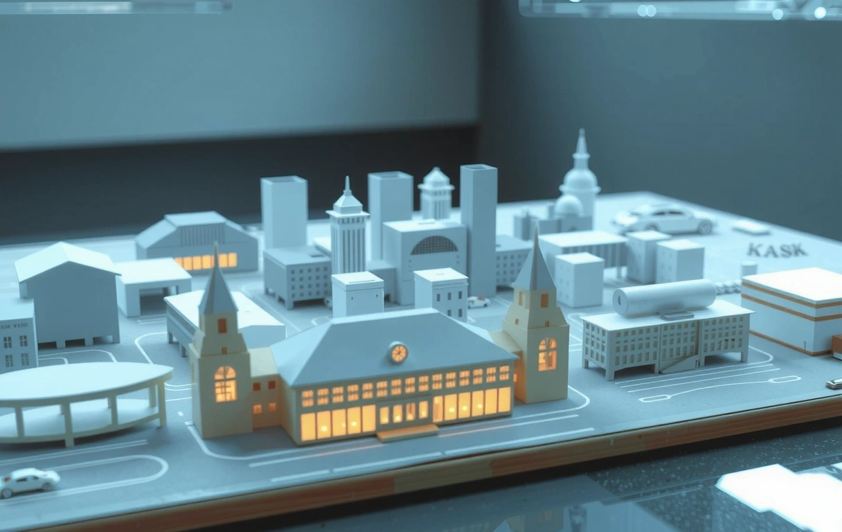 Architectural representation of economic planning